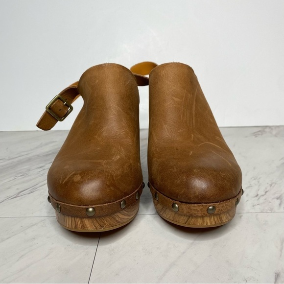 New! Kork Ease Darby Brown Terra Leather Heeled Clog 11M - Picture 2 of 13